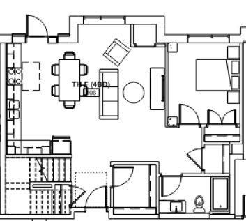 Floor plan for 4 beds, 2 baths, 1680 sqft
